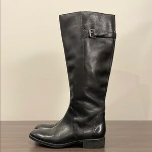 Sam Edelman Black Leather Combat Boots